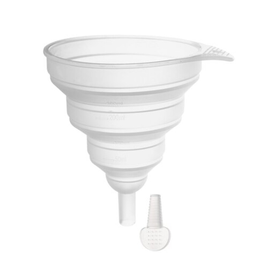Nálevka silikon KEMP pr. 12 cm skládací+špunt - main (0)