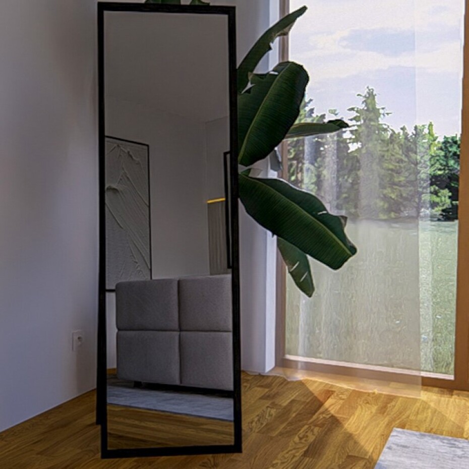 Elvisia Zrcadlo NORA | černá 160 x 50 cm - main (5)