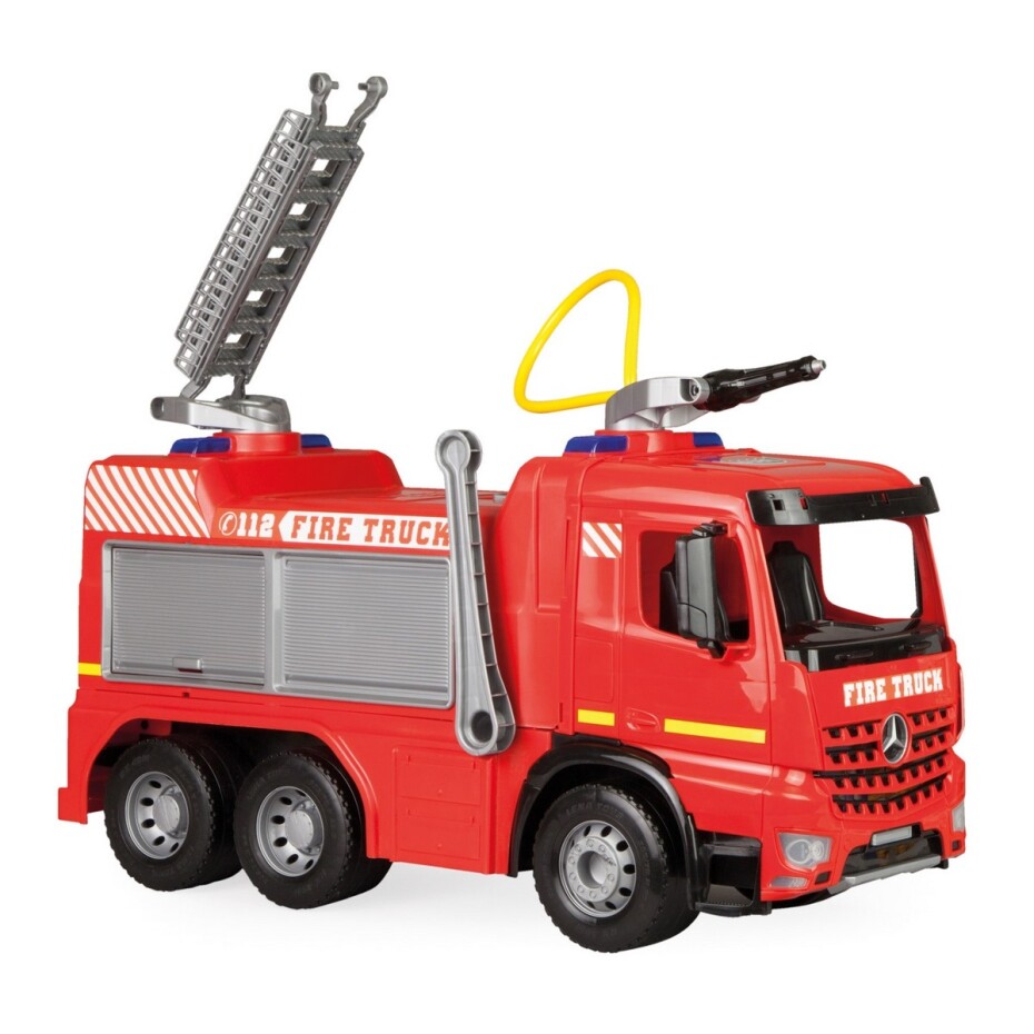 Lena Mercedes auto hasiči plast 65cm stříkací vodu nádržka 1,5l v krabici 71x40x28cm 02158 - main (2)