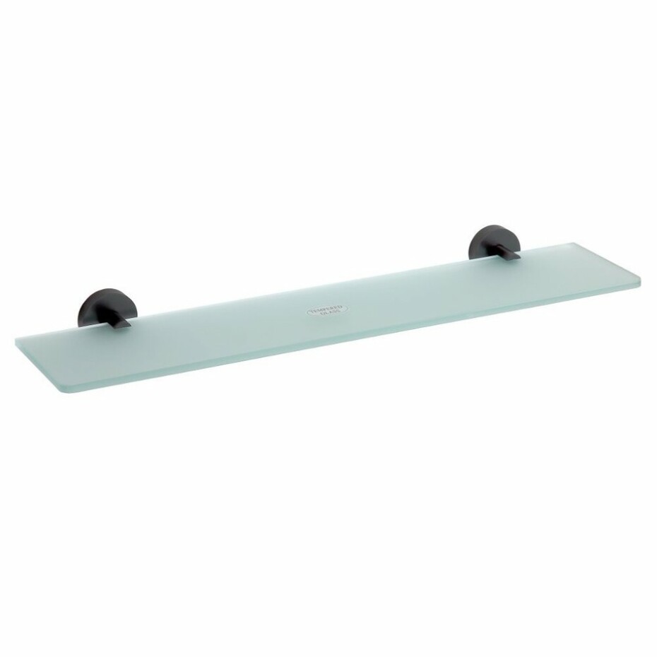 SAPHO XB600 X-Round black polička, mléčné sklo/černá  - main (0)