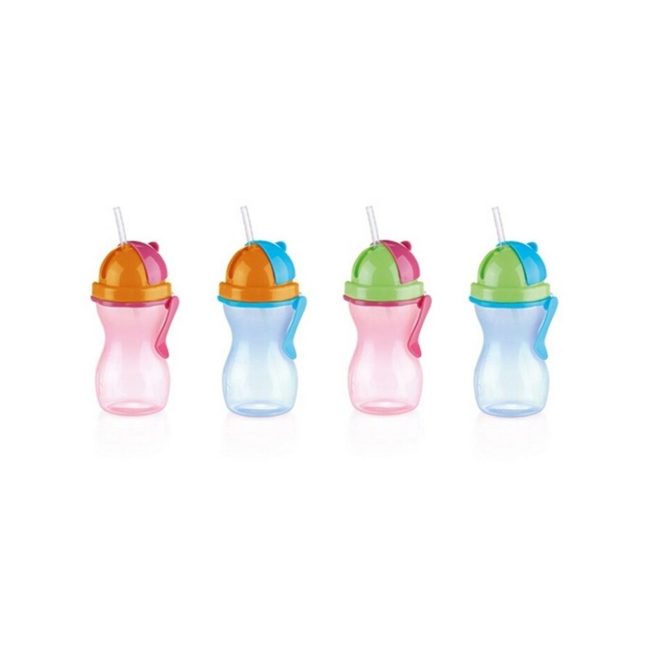 TESCOMA dětská láhev s brčkem BAMBINI 300 ml, zelená, modrá - main (3)