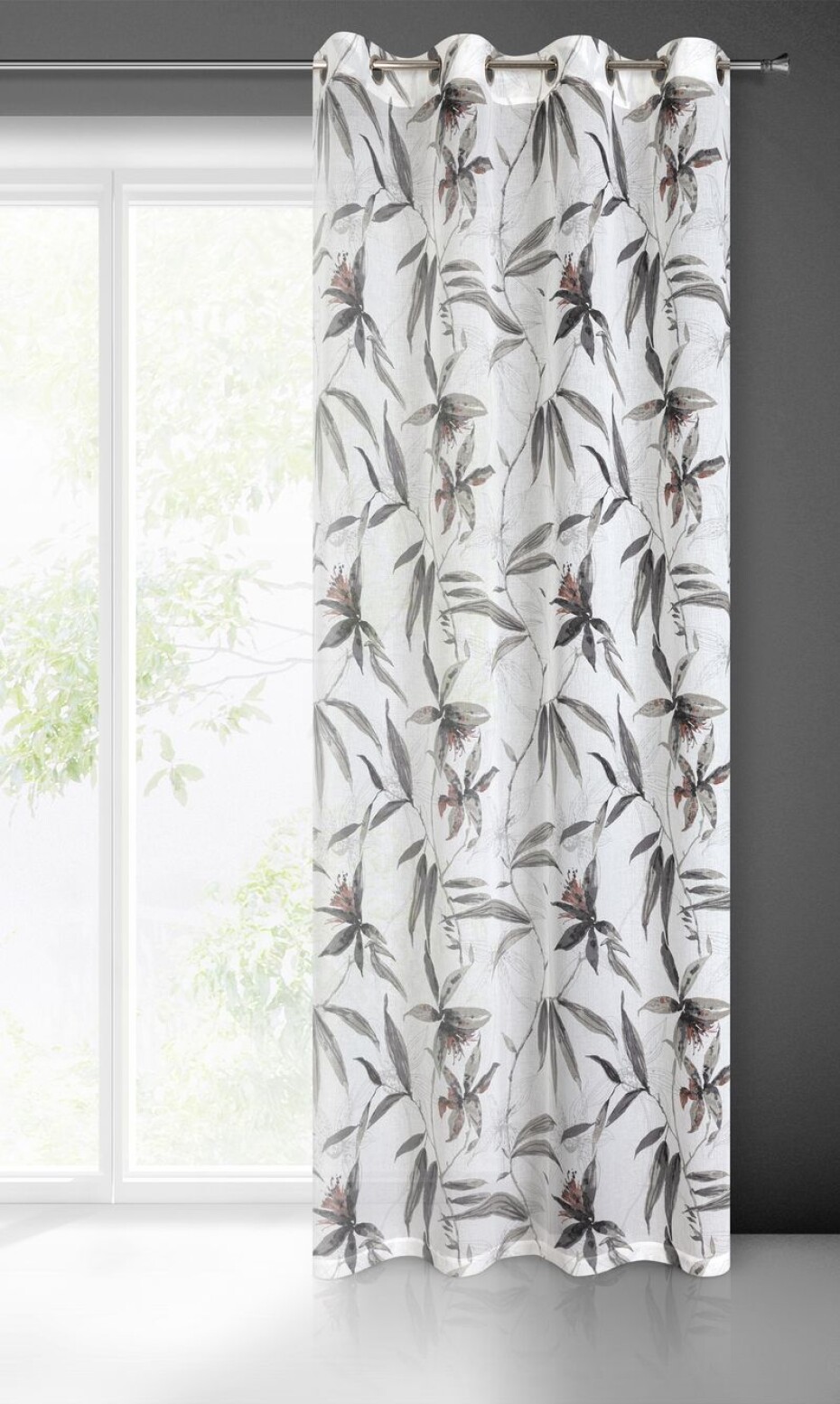 ArtFir Záclona AIDA K | bílá/tmavobéžová 140 x 250 cm - main (2)