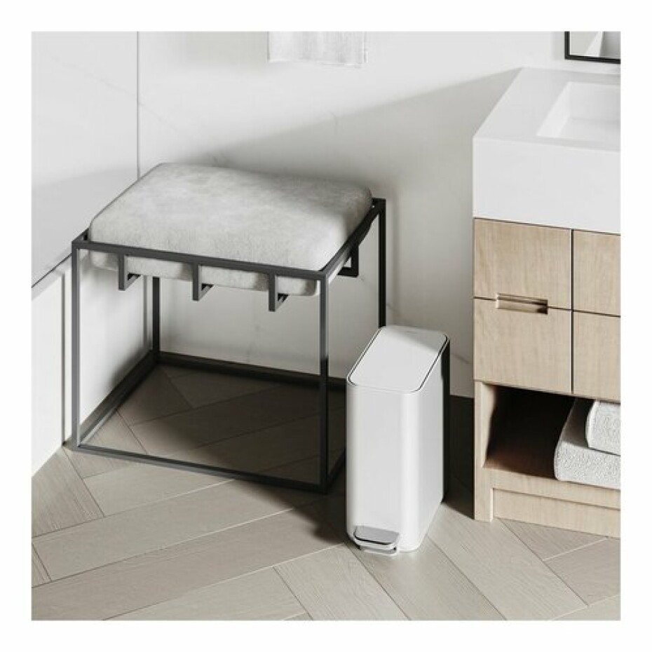 Simplehuman Úzký pedálový koš 5 l, bílá - main (7)