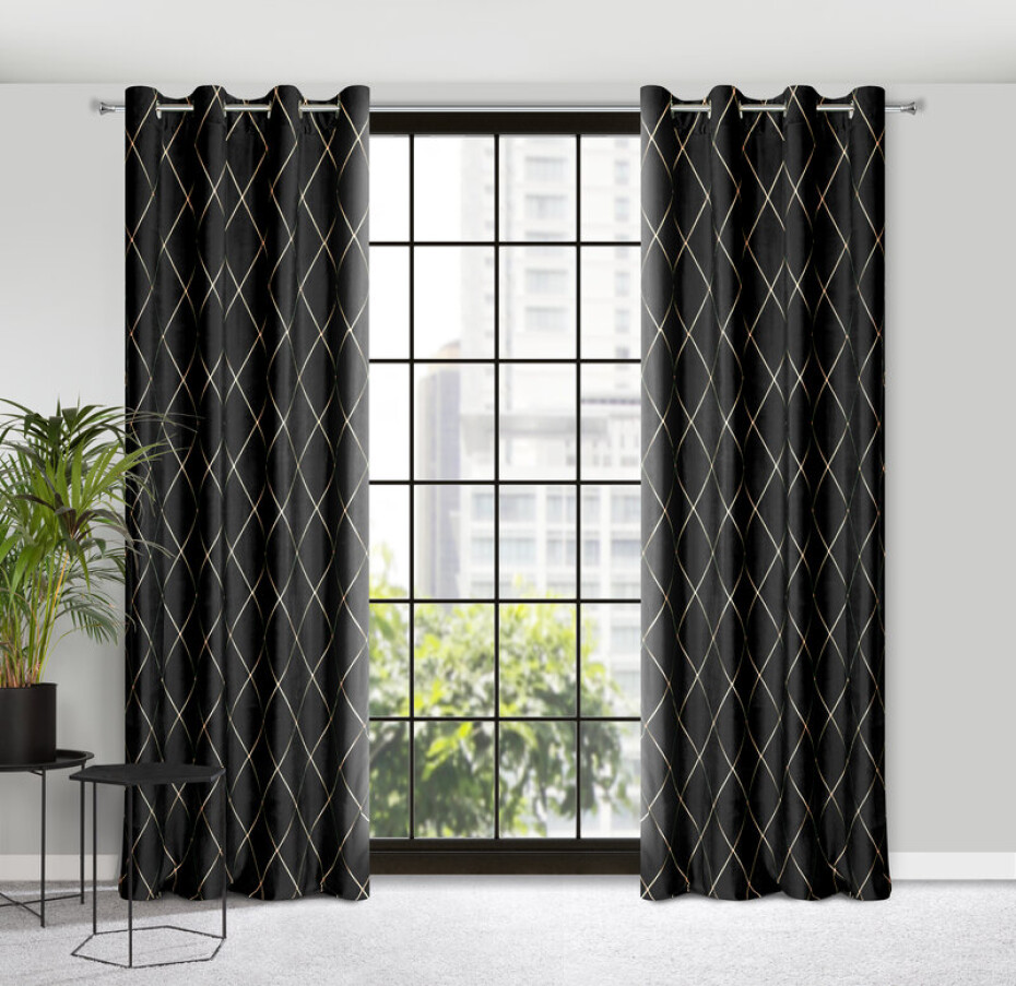 ArtFir Závěs PIERRE CARDIN MARGO K | černá 140x250 cm - main (0)