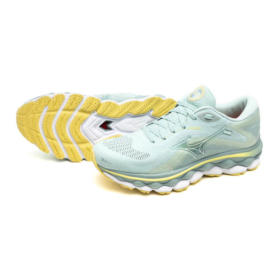 Dámská běžecká obuv Mizuno  Wave Sky 7 Eggshell Blue/White/Sunshine  UK 5 - main (8)