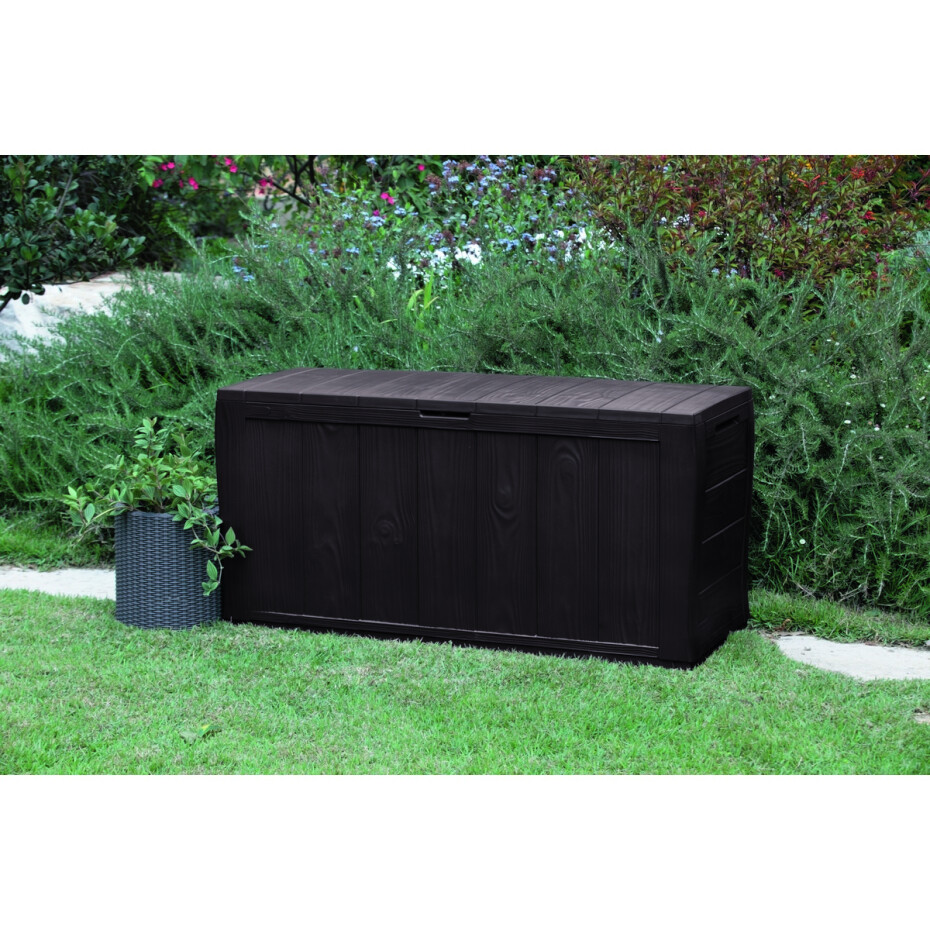 Keter Zahradní úložný box Sherwood hnědá, 270 l, 117 x 57 x 45 cm - main (2)