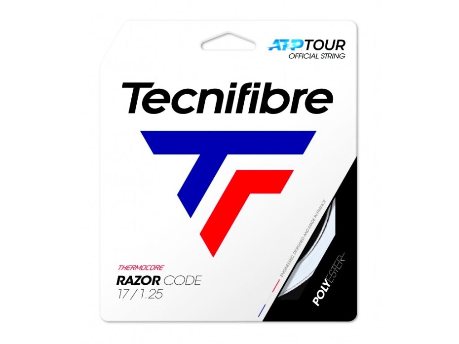 Tenisový výplet Tecnifibre  Razor Code White (12 m)  1,25 mm - main (0)