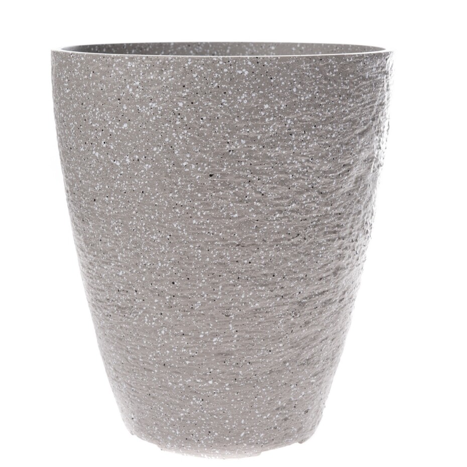 Plastový obal na květináč Ladrido světle šedá, 22 x 26 cm - main (0)