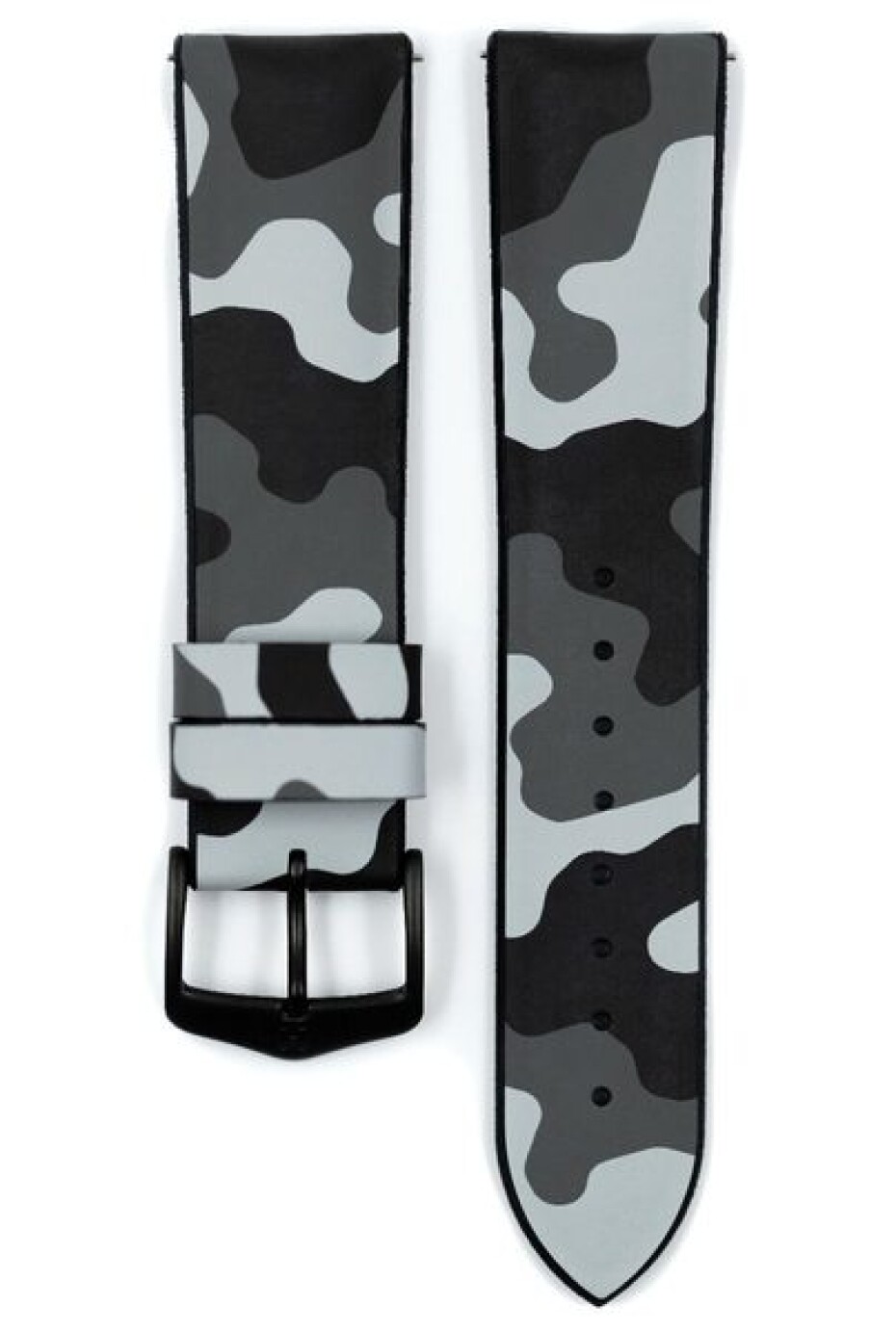 Řemínek Hirsch John - šedý - 22 mm - L – Standardní délka (doporučujeme) - 20 mm - Černá - main (1)