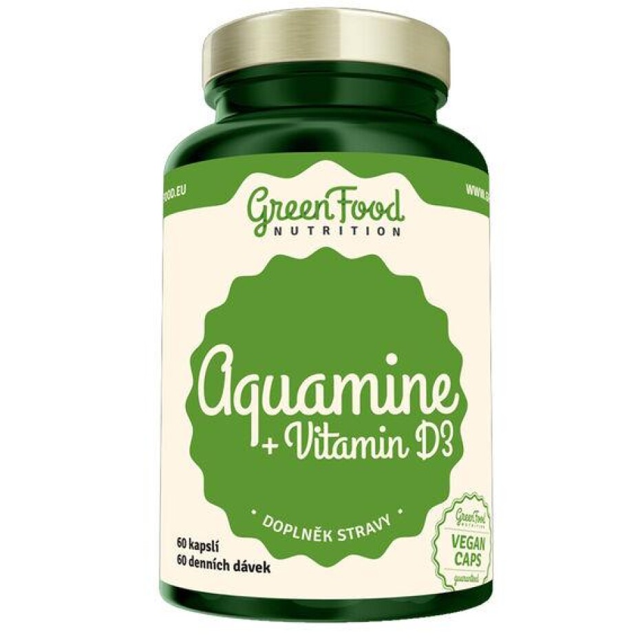 GreenFood Aquamin + Vitamín D3 60 kapslí - main (0)