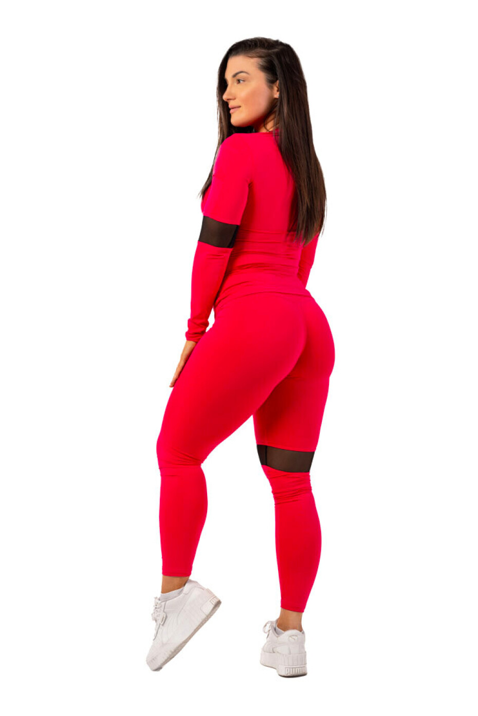 Dámské tričko Nebbia  Long Sleeve Smart Pocket Sporty Top 418 pink M - main (4)