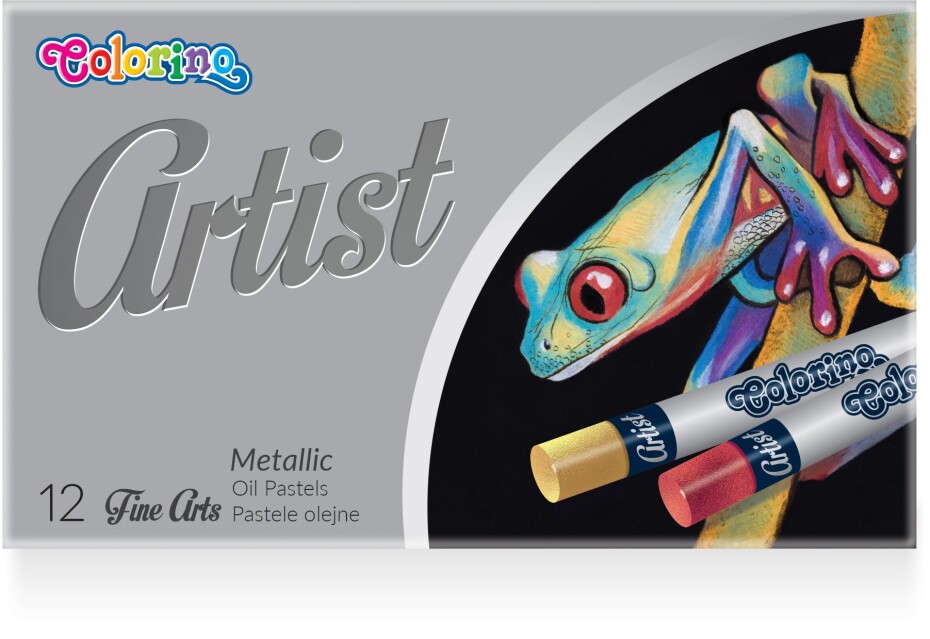 Colorino Artist olejové pastely, kulaté, 12 metalických barev - main (0)