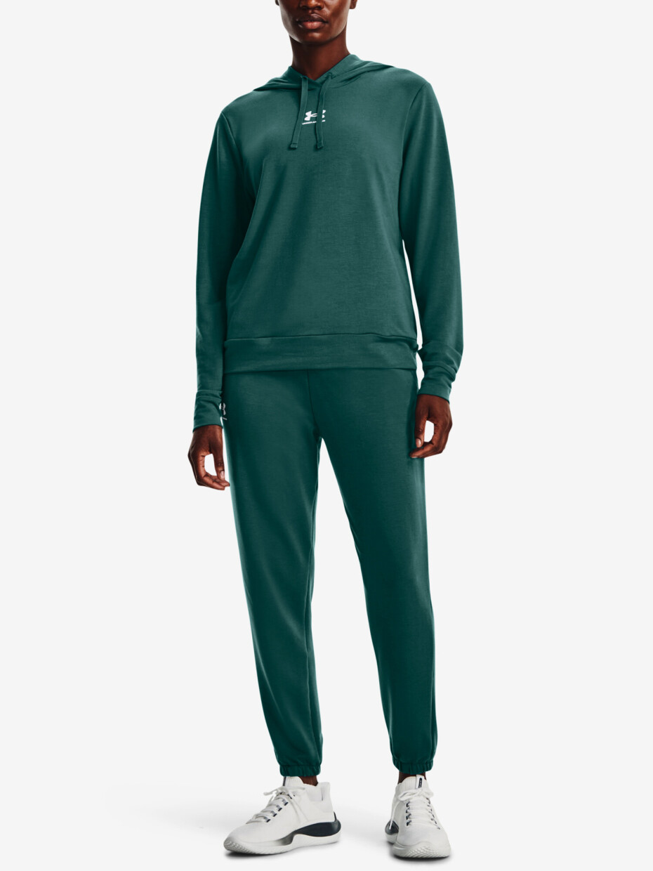 Dámská mikina Under Armour  Rival Terry Hoodie-GRN S - main (1)