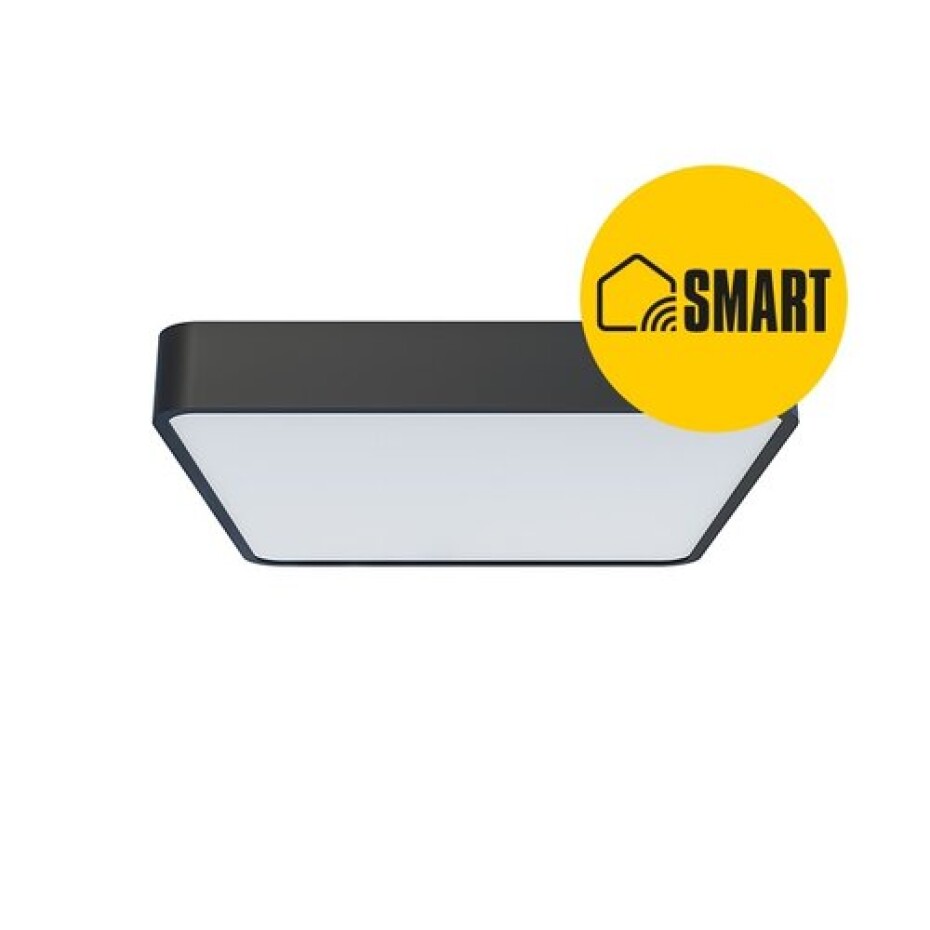 Panlux Přisazené LED svítidlo Verona Square Smart černá, 28,3 x 28,3 cm, IP54 - main (0)