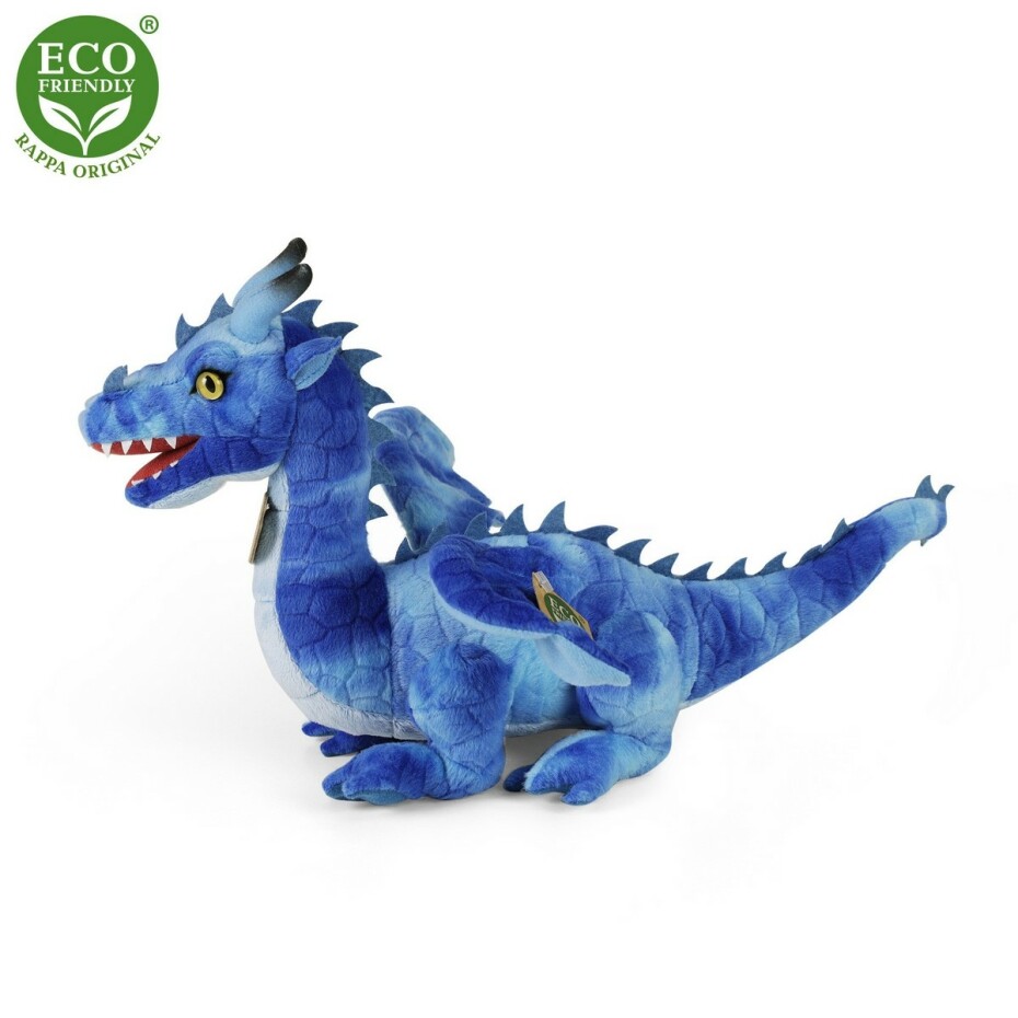 Rappa Plyšový drak modrý, 40 cm  ECO-FRIENDLY - main (2)