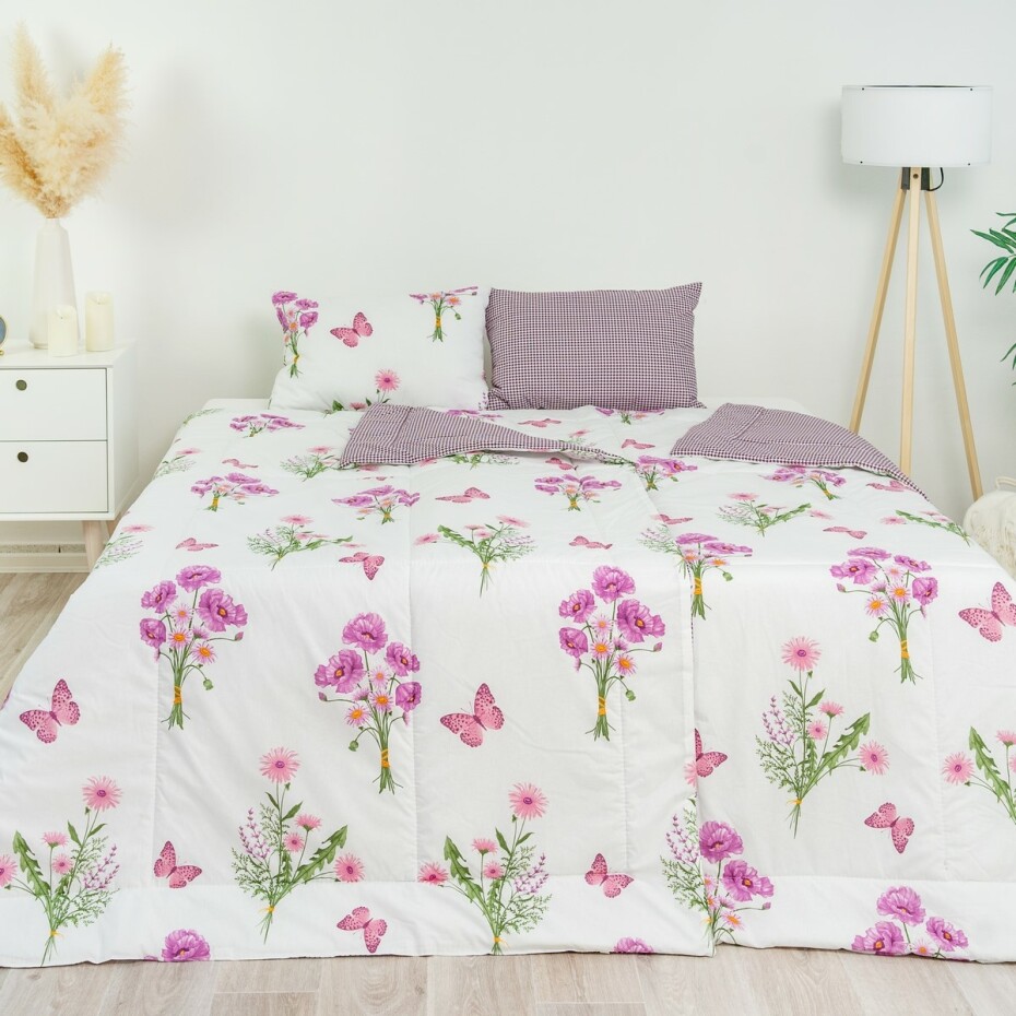 Stanex CLASSIC letní set Jaro fialová, 140 x 200 cm, 40 x 60 cm - main (1)