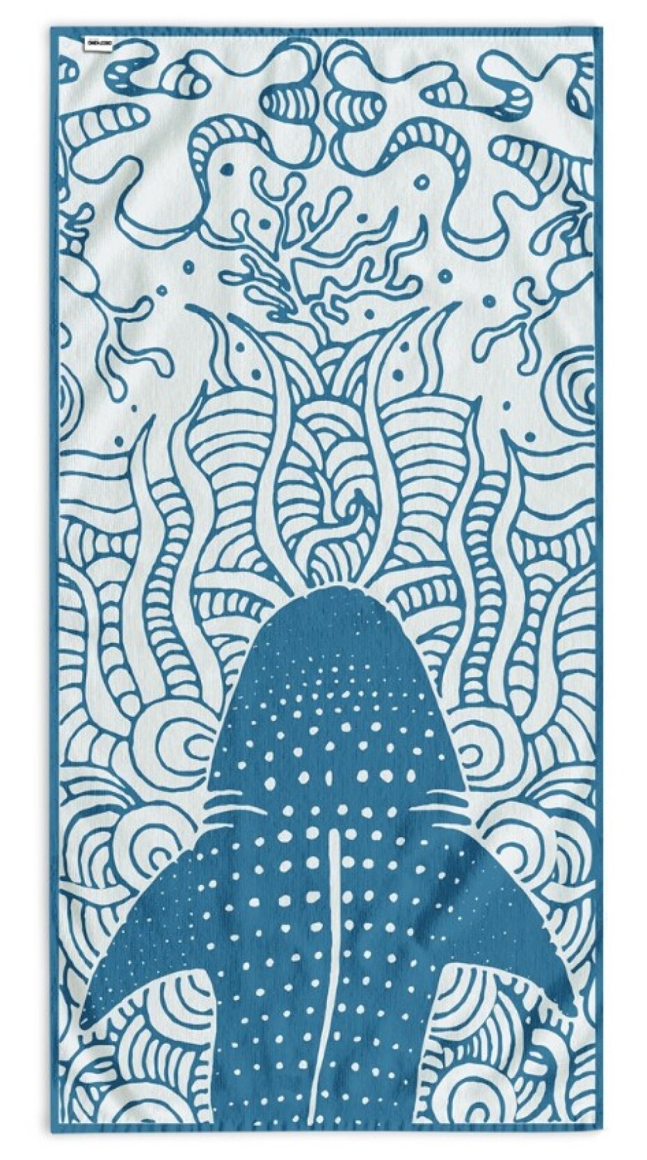 ArtFlhf Plážová osuška SHARK BLUE | 90 x 180 cm - main (4)