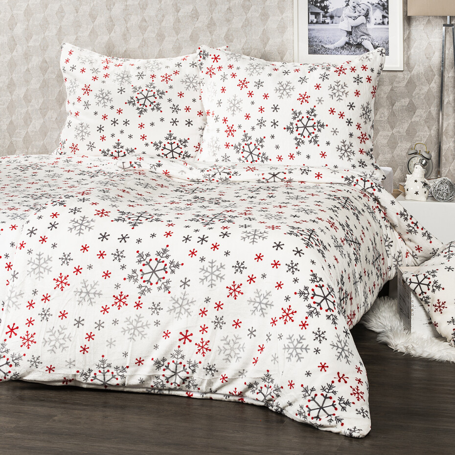 4Home Povlečení mikroflanel Snowflakes, 140 x 220 cm, 70 x 90 cm - main (0)