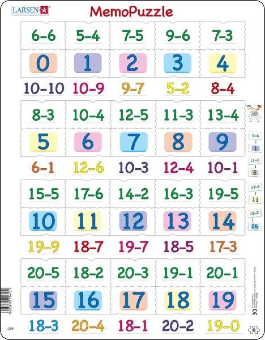 Puzzle Odčítání 0-20 - main (0)
