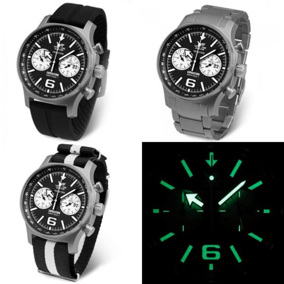 Vostok Europe Expediton North Pole-1 Chrono Line 6S21/5955199 - Ocelový řemínek  - main (4)