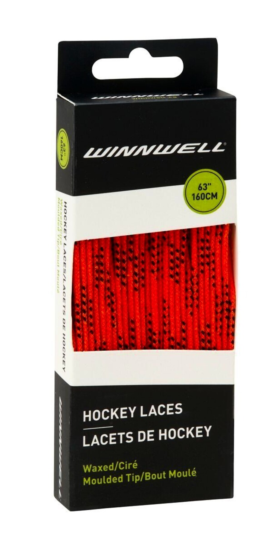 Voskované hokejové tkaničky WinnWell  Orange  213 cm - main (1)