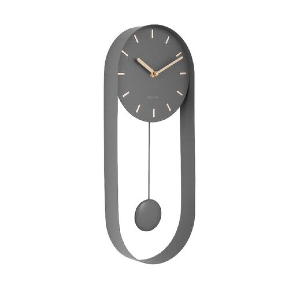 Karlsson 5822GY Designové kyvadlové nástěnné hodiny, 50 cm - main (1)