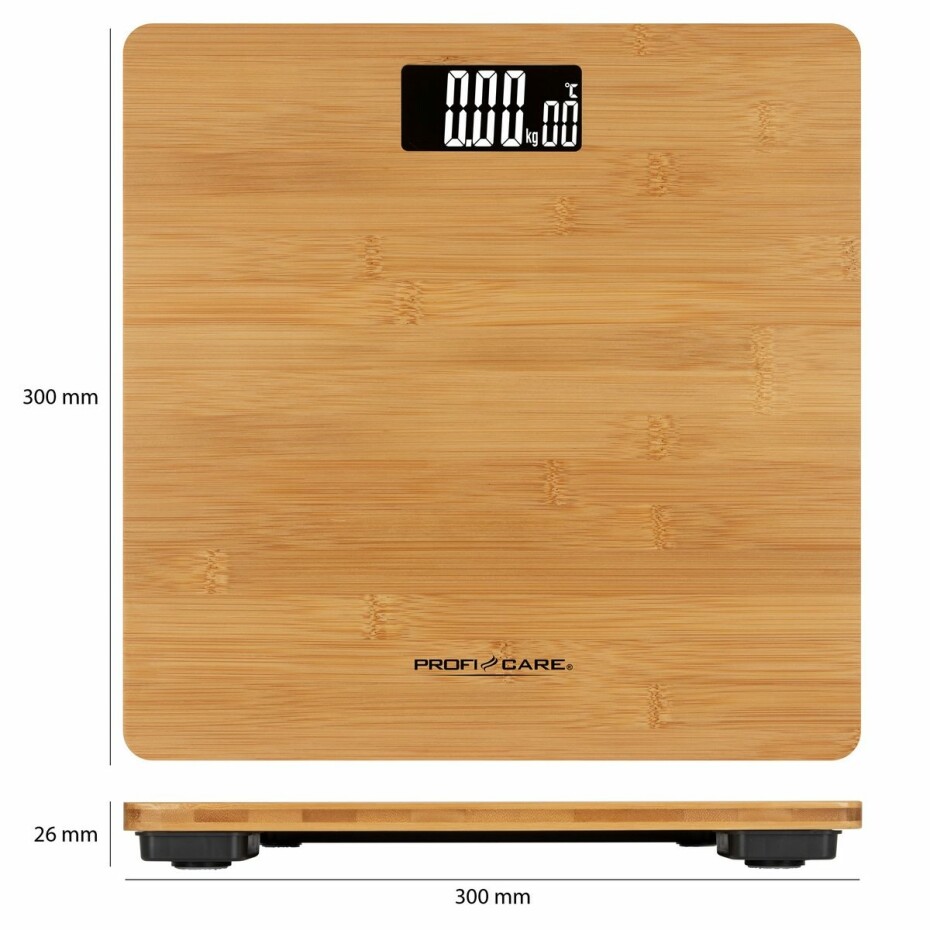 ProfiCare PW 3103 osobní váha Bamboo - main (7)