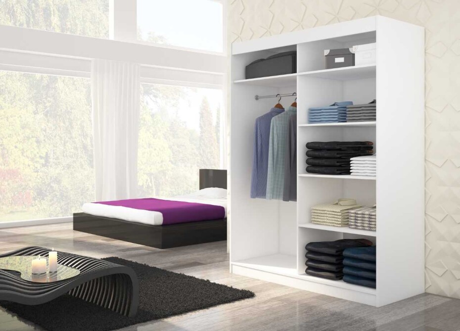 ArtAdrk Šatní skříň MAX | 150 cm Barva: Čokoládová - main (2)
