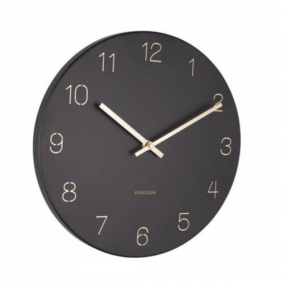 Karlsson 5788BK designové nástěnné hodiny, pr. 30 cm - main (1)