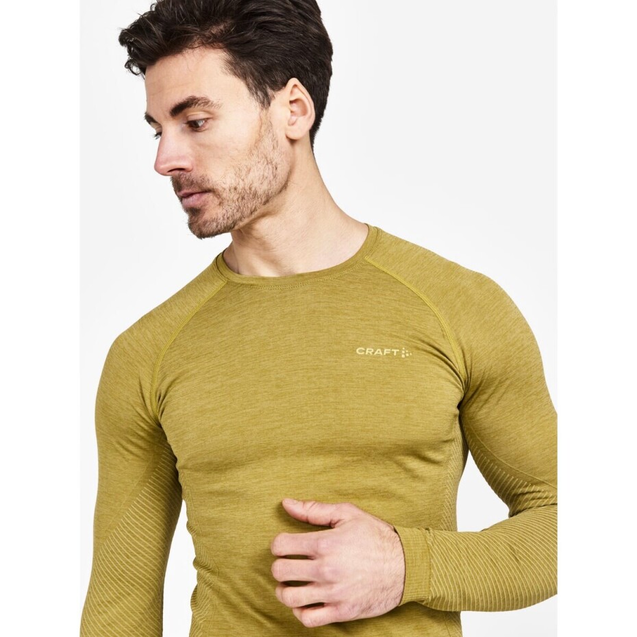 Pánské tričko Craft  CORE Dry Active Comfort LS Brown S - main (3)