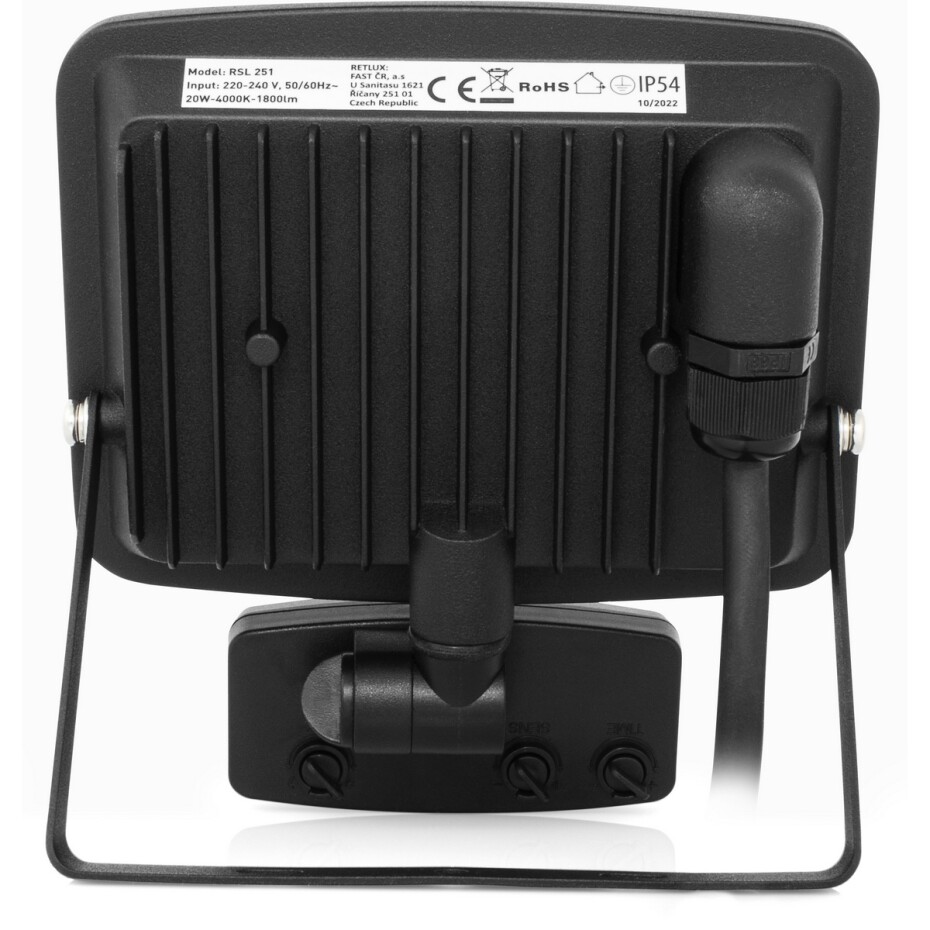 Retlux RSL 251 LED reflektor s PIR senzorem, 133 x 145 x 62 mm, 20 W, 1800 lm - main (4)