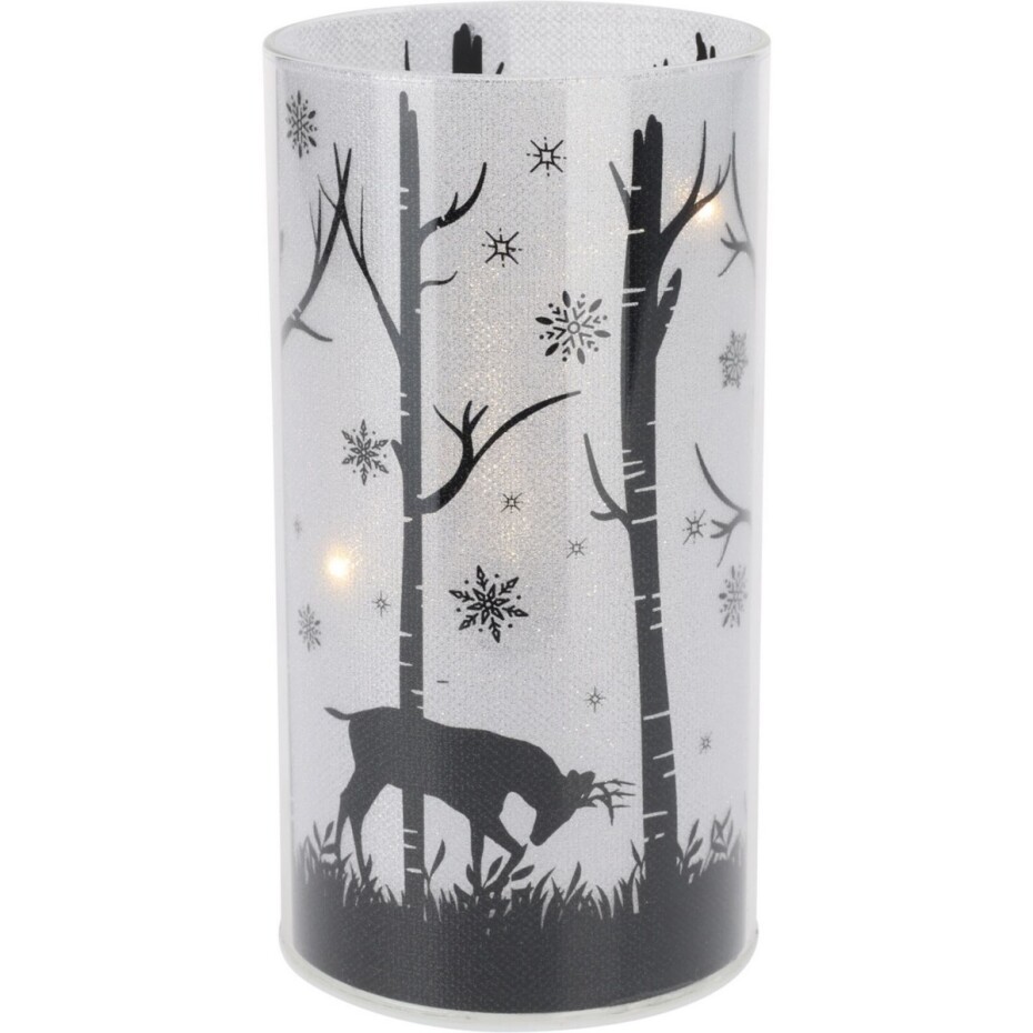 Vánoční svícen Jelen s 10 LED diodami, 8 x 15 x 8 cm - main (1)