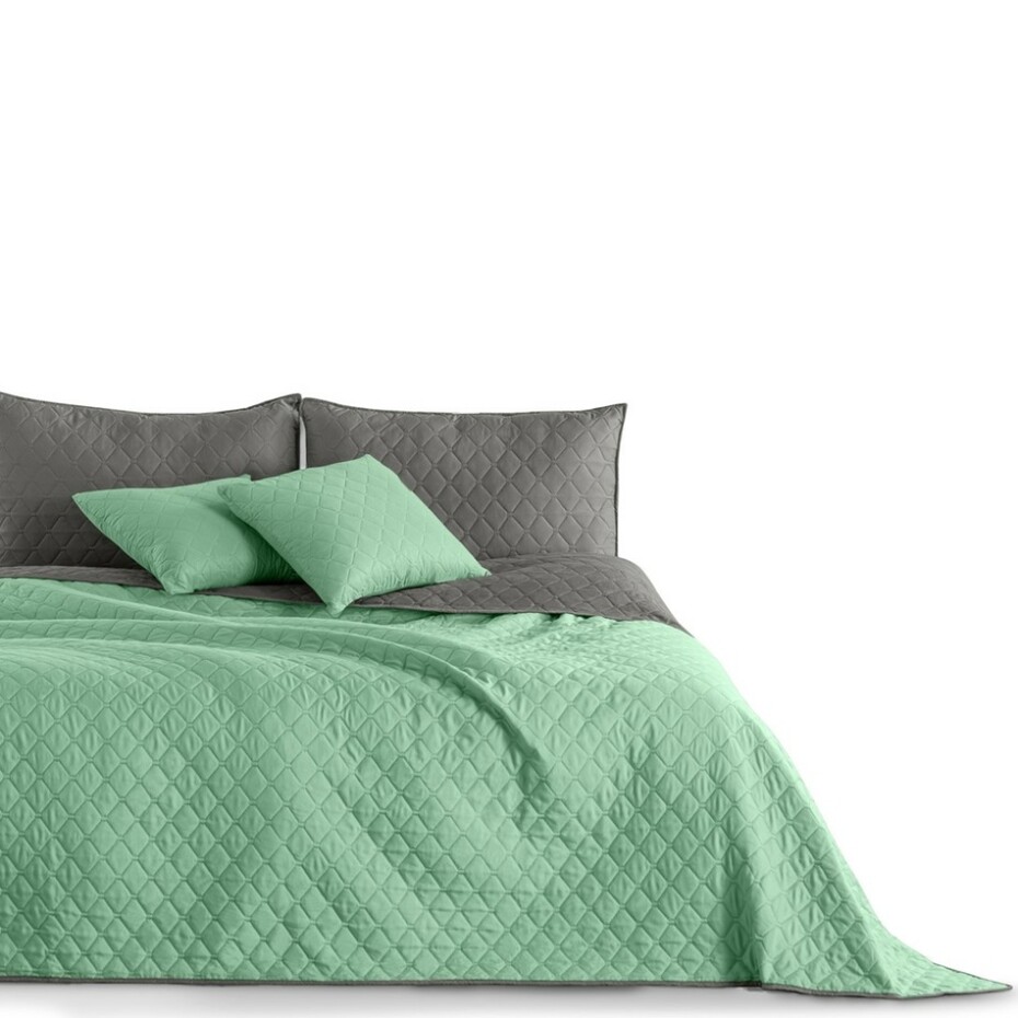 DecoKing Přehoz na postel Axel mátová/ocelová, 170 x 210 cm, 170 x 210 cm - main (4)