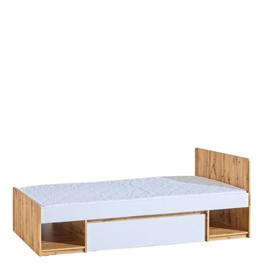 Dolmar Postel ARCHA AR9 | 90 x 195 cm Barva: dub wotan / bílá - main (0)