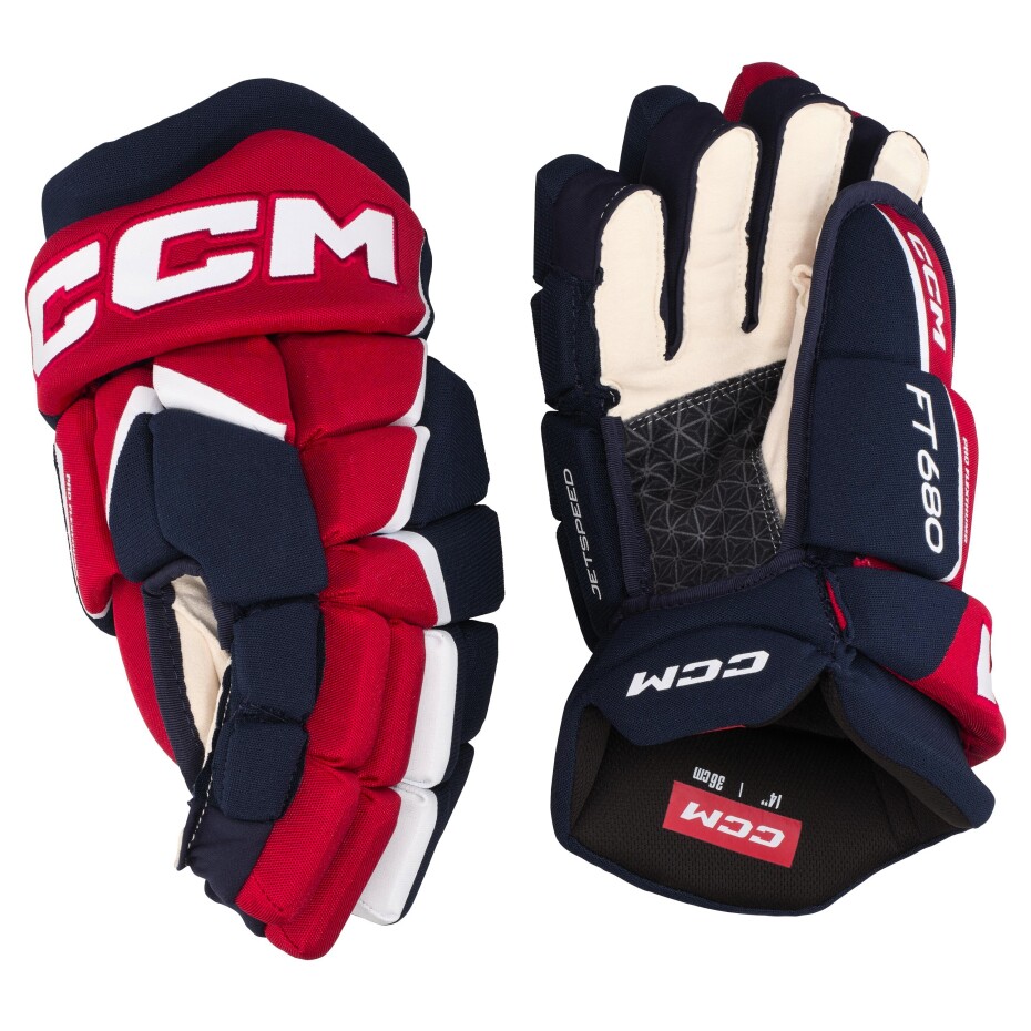 Hokejové rukavice CCM JetSpeed FT680 Navy/Red/White Senior 15 palců - main (3)