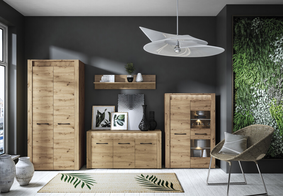 ArtMLM Vitrína LEWIS 04 s LED osvětlením - main (6)