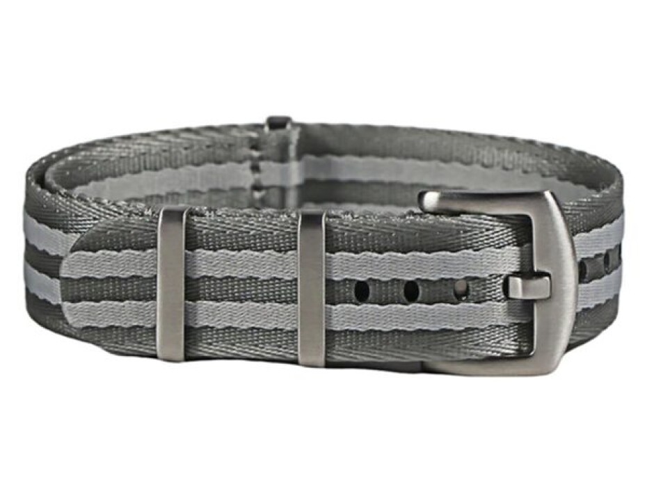 Řemínek NATO Sports proužky, šedo-stříbrný 20 mm - 20 mm - main (1)