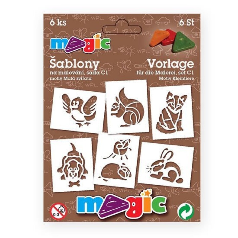 MAGIC papírové šablony na malování MALÁ ZVÍŘATA - main (0)