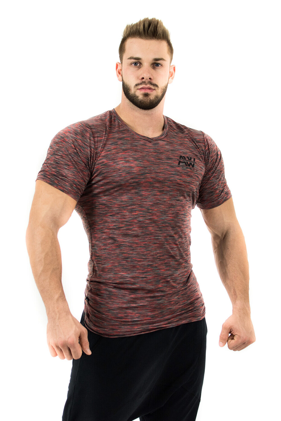 Pánské tričko Nebbia  AW 126 red XXL - main (1)