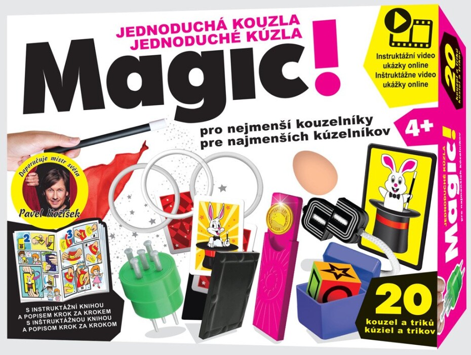 Magic! Jednoduchá kouzla pro nejmenší kouzelníky (20 triků) - Kolektiv - main (0)