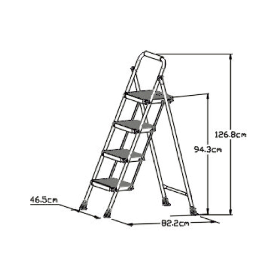 Lamart LT8098 schůdky Eurostep, 4 stupně - main (1)