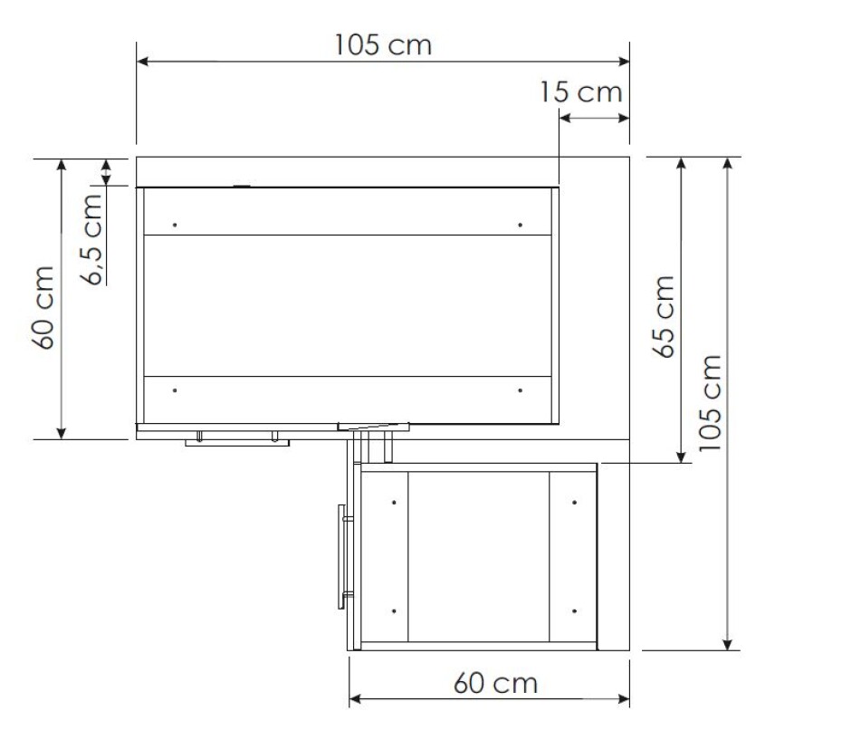 ArtExt Kuchyňská skříňka spodní, D13U Emporium Barva korpusu: Grey - main (12)