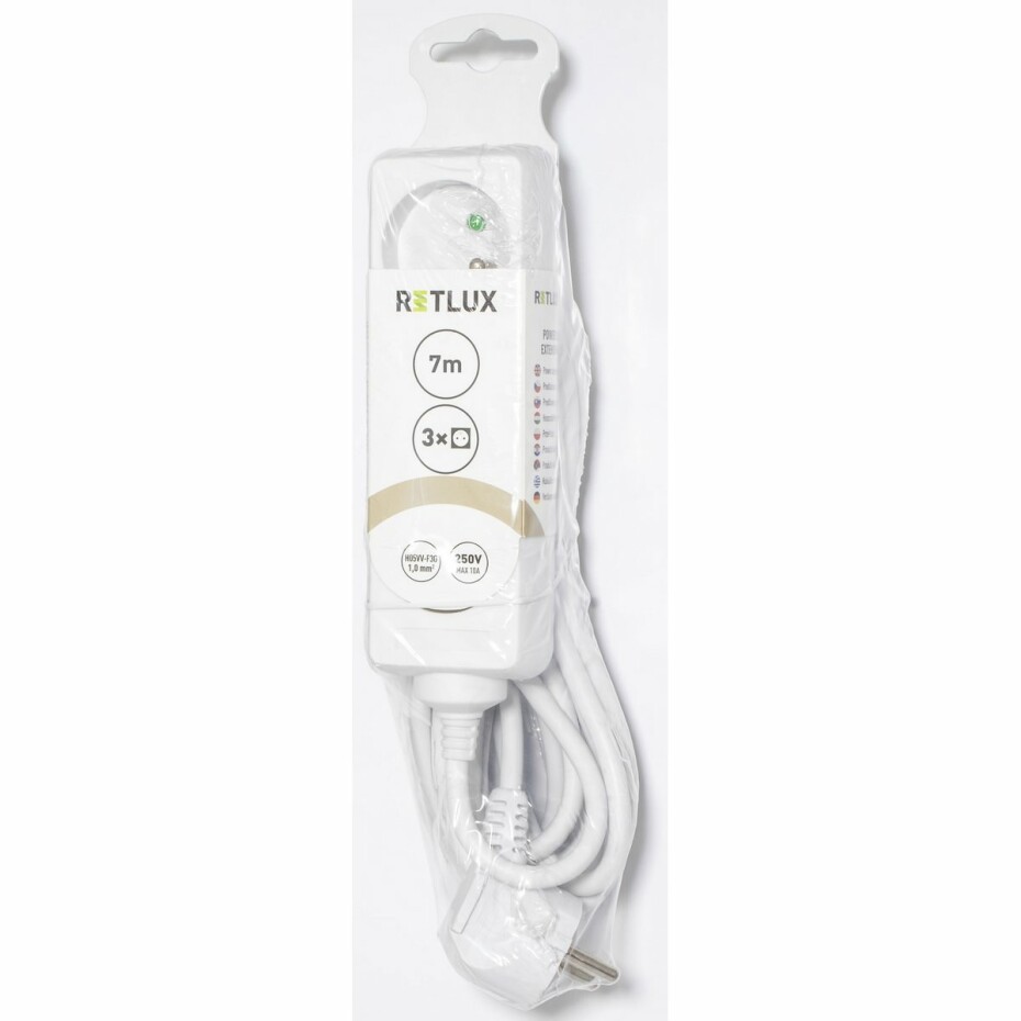 Retlux RPC 05 Prodlužovací kabel, 3 zásuvky, 7 m - main (1)