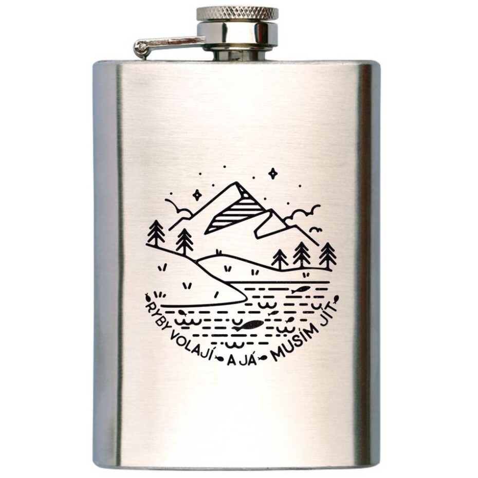 Bohemia Gifts Placatka na alkohol - Ryby volají, 200 ml - main (0)
