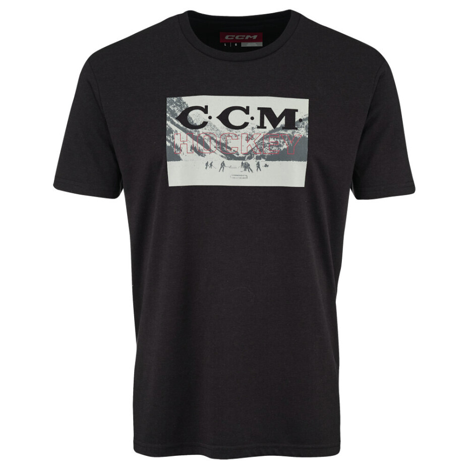 Dětské tričko CCM Holiday SS Tee C Black L - main (0)