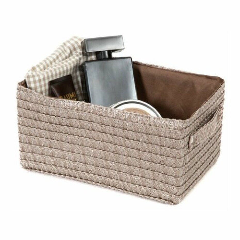 Compactor Úložný košík LILOU, 23 x 15 x 12 cm, taupe - main (1)