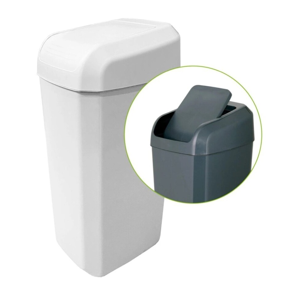 Denox Troya odpadkový koš 45 l, bílý, 45 l - main (2)
