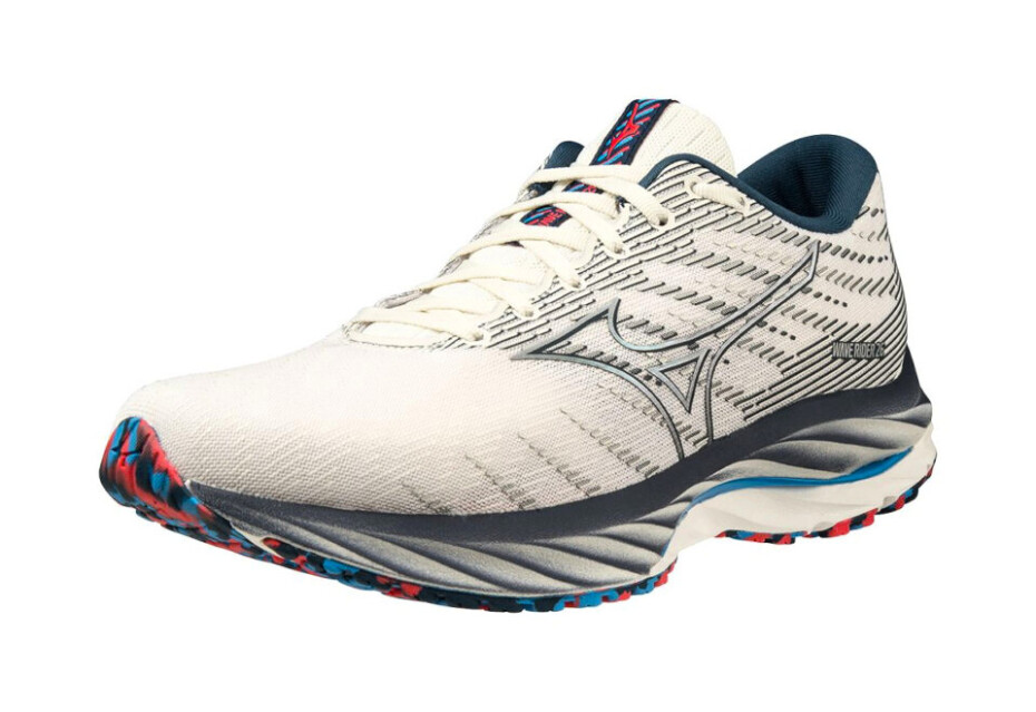 Dámská běžecká obuv Mizuno  Wave Rider 26 Snow White/Silver/Ibiza Blue  UK 4 - main (6)
