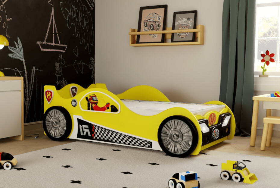 Artplast Dětská postel formulka MONZA | mini 90 x 190 cm Barva: Žlutá - main (0)