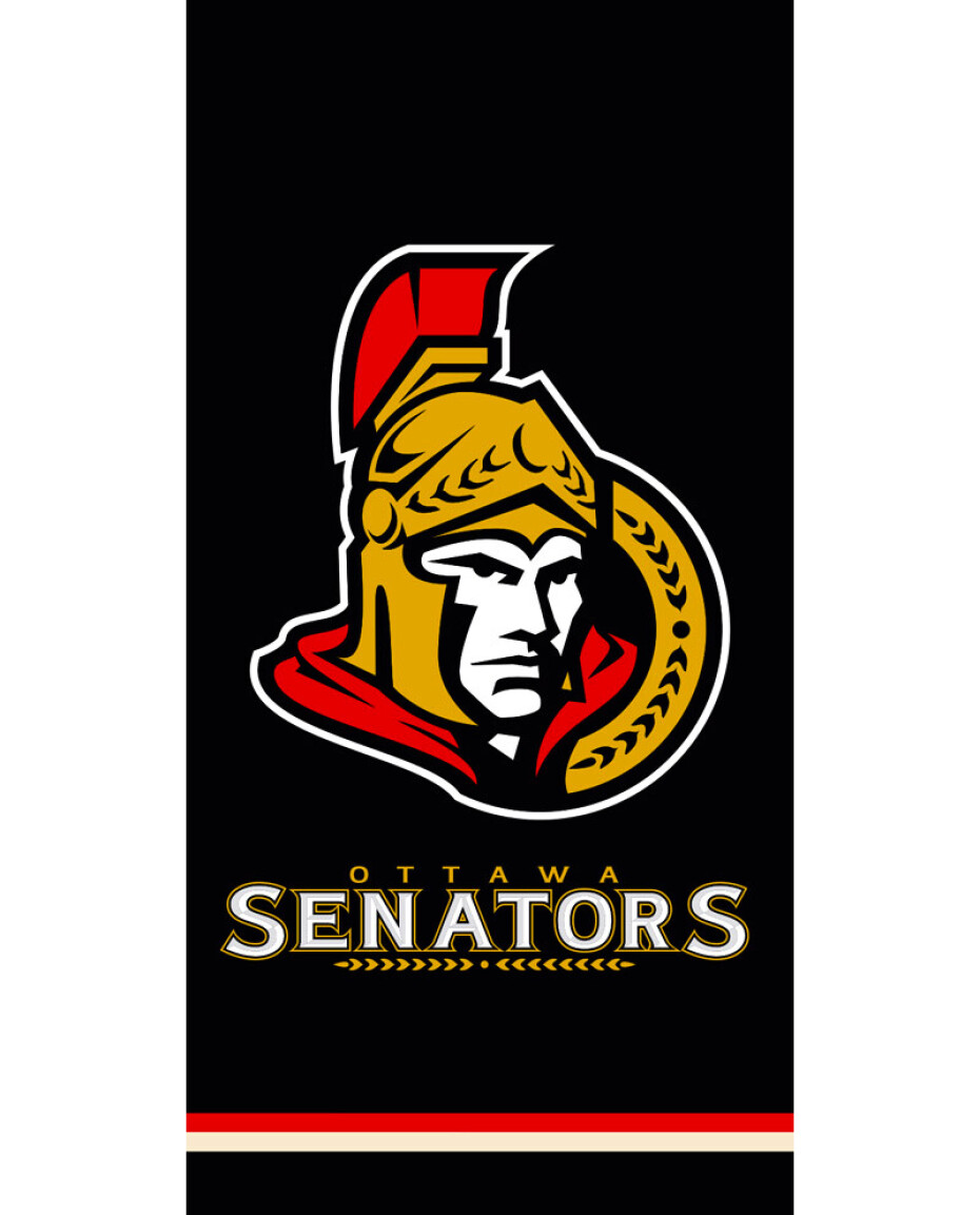 TipTrade Osuška NHL Ottawa Senators Black 70 x 140 cm - main (0)